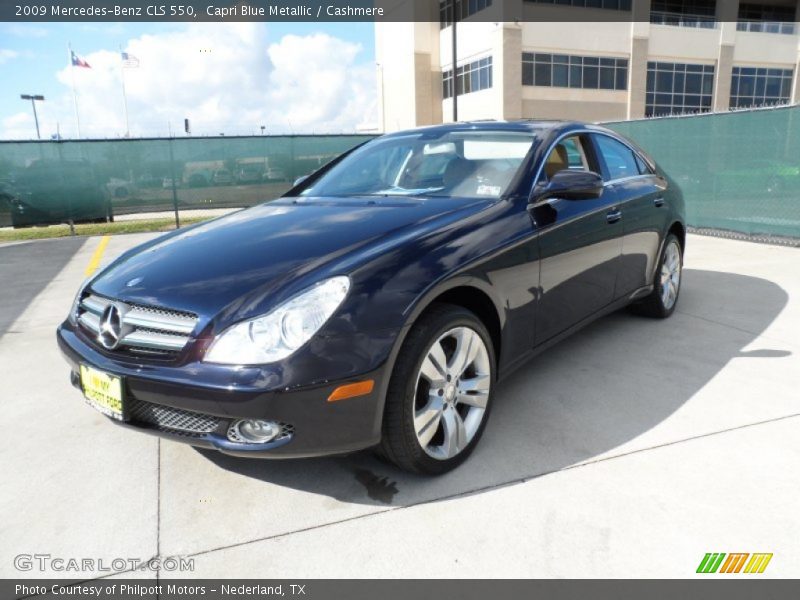 Capri Blue Metallic / Cashmere 2009 Mercedes-Benz CLS 550