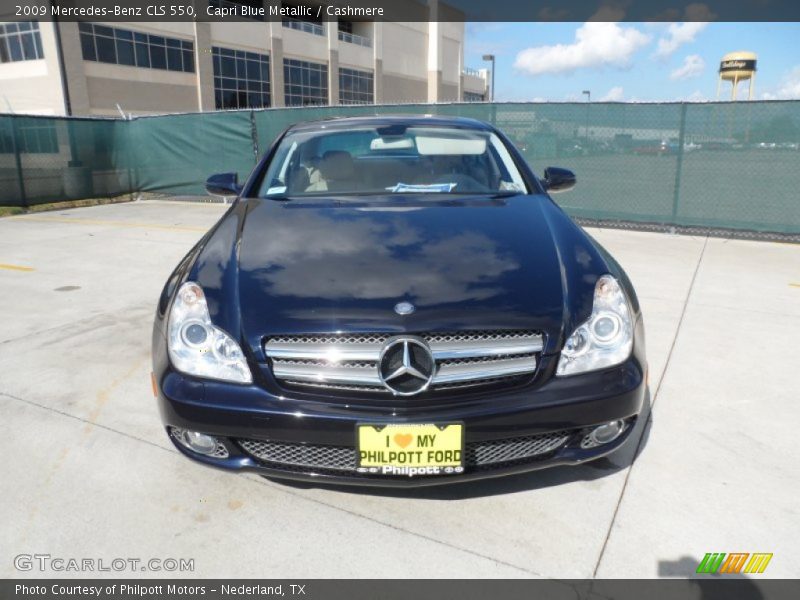 Capri Blue Metallic / Cashmere 2009 Mercedes-Benz CLS 550
