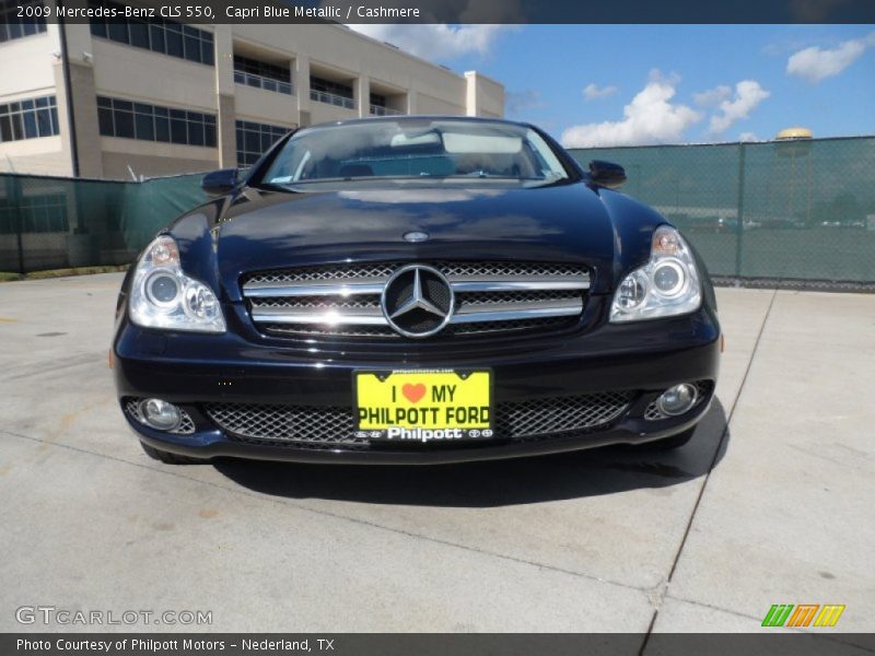 Capri Blue Metallic / Cashmere 2009 Mercedes-Benz CLS 550