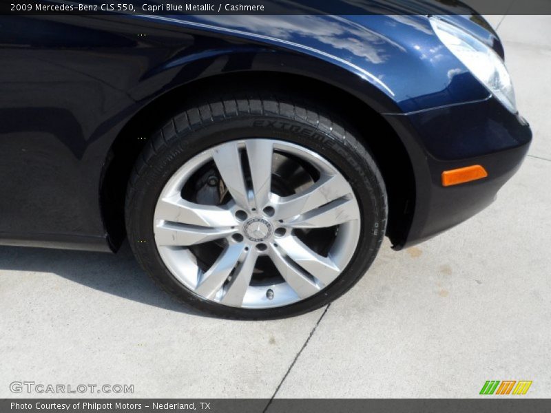 Capri Blue Metallic / Cashmere 2009 Mercedes-Benz CLS 550
