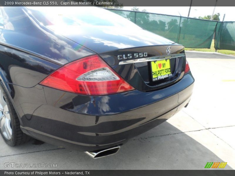 Capri Blue Metallic / Cashmere 2009 Mercedes-Benz CLS 550