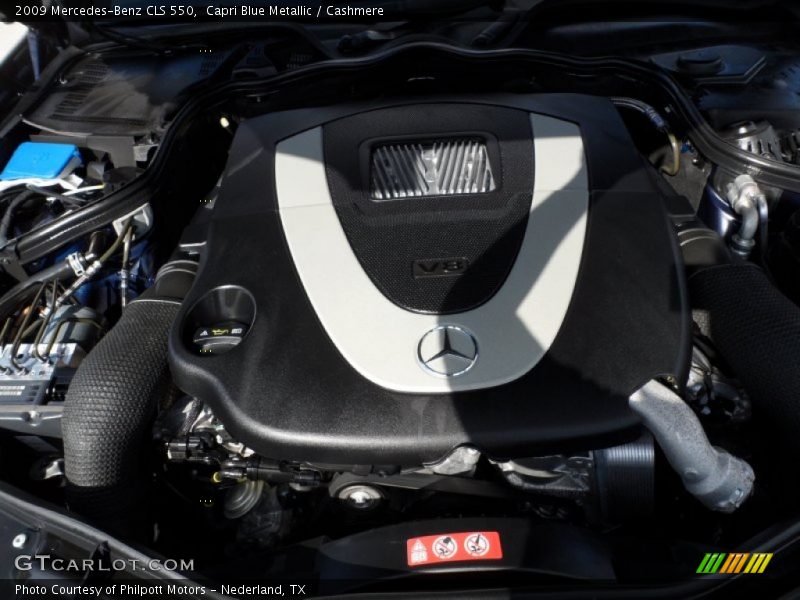 Capri Blue Metallic / Cashmere 2009 Mercedes-Benz CLS 550