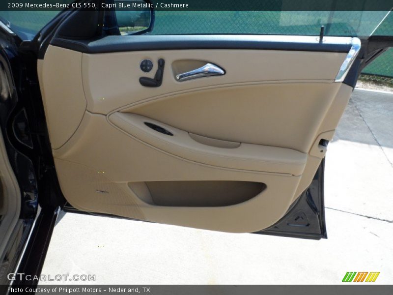 Capri Blue Metallic / Cashmere 2009 Mercedes-Benz CLS 550