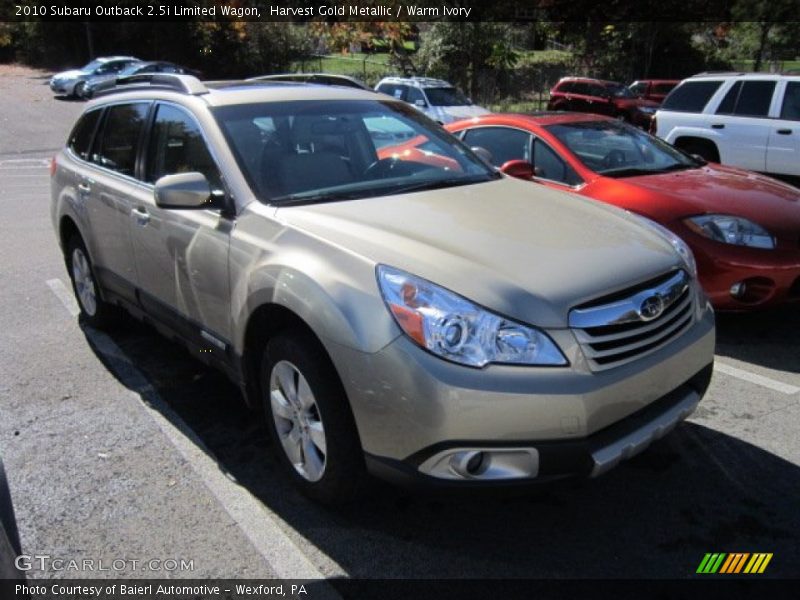 Harvest Gold Metallic / Warm Ivory 2010 Subaru Outback 2.5i Limited Wagon