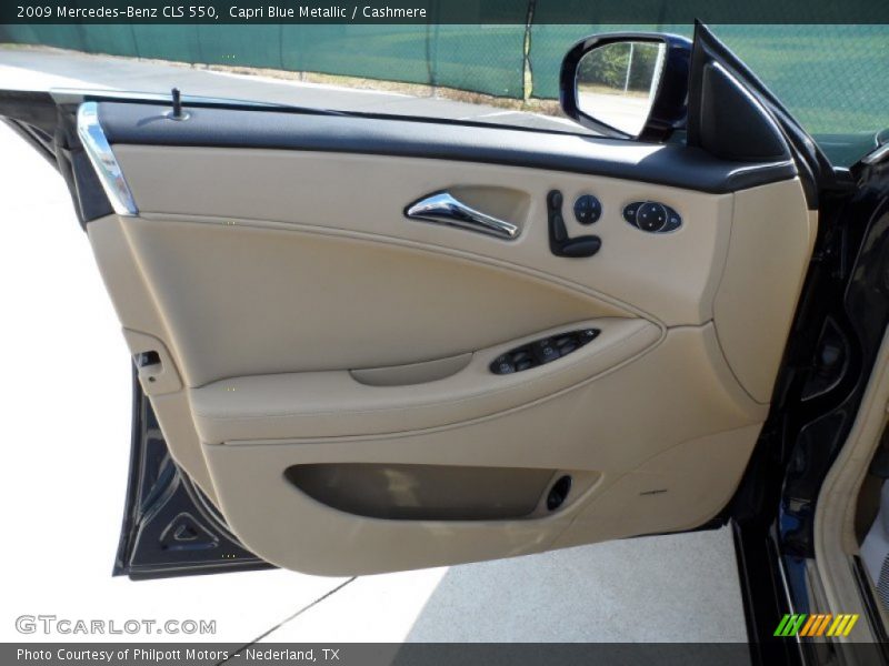 Capri Blue Metallic / Cashmere 2009 Mercedes-Benz CLS 550
