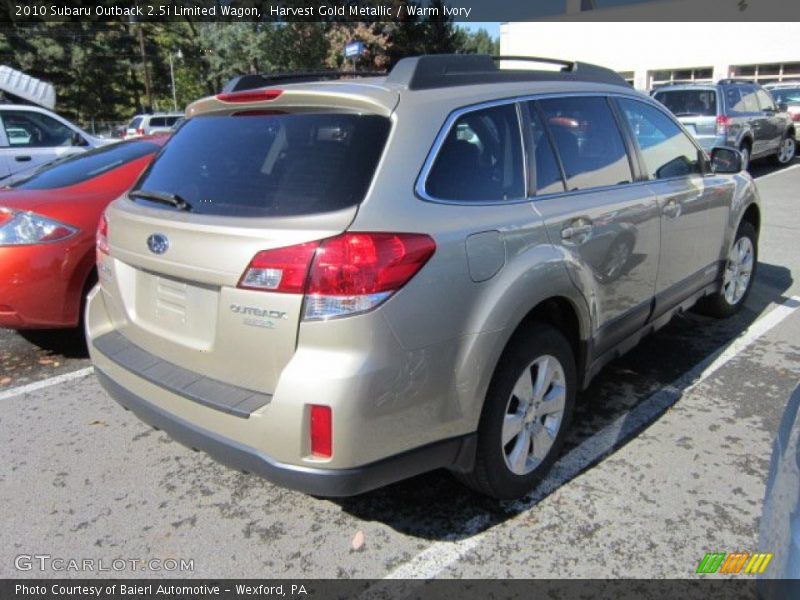 Harvest Gold Metallic / Warm Ivory 2010 Subaru Outback 2.5i Limited Wagon