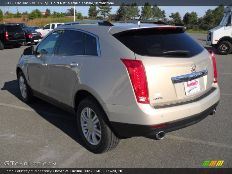Gold Mist Metallic / Shale/Brownstone 2012 Cadillac SRX Luxury