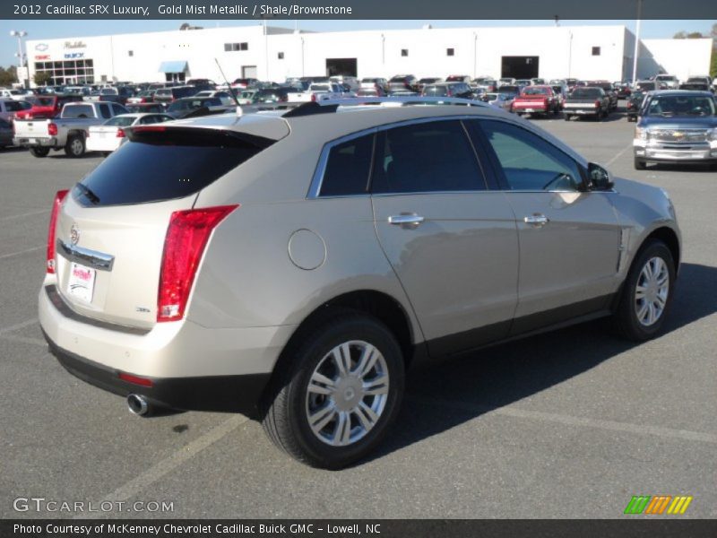Gold Mist Metallic / Shale/Brownstone 2012 Cadillac SRX Luxury