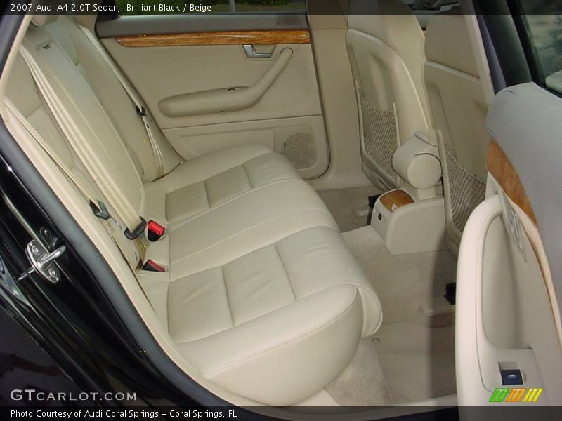 Brilliant Black / Beige 2007 Audi A4 2.0T Sedan