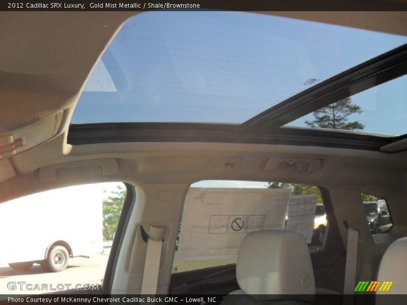 Gold Mist Metallic / Shale/Brownstone 2012 Cadillac SRX Luxury