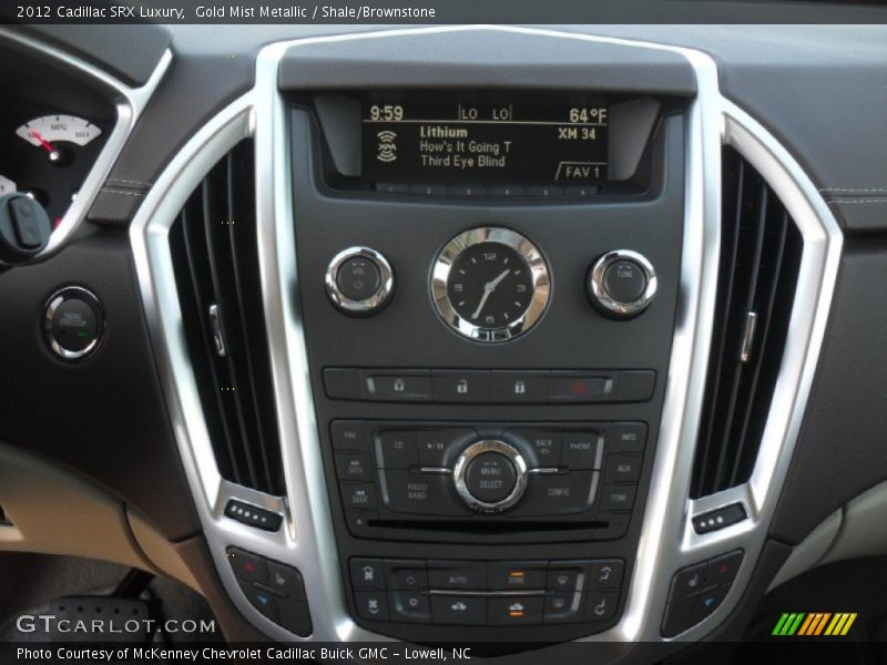 Gold Mist Metallic / Shale/Brownstone 2012 Cadillac SRX Luxury