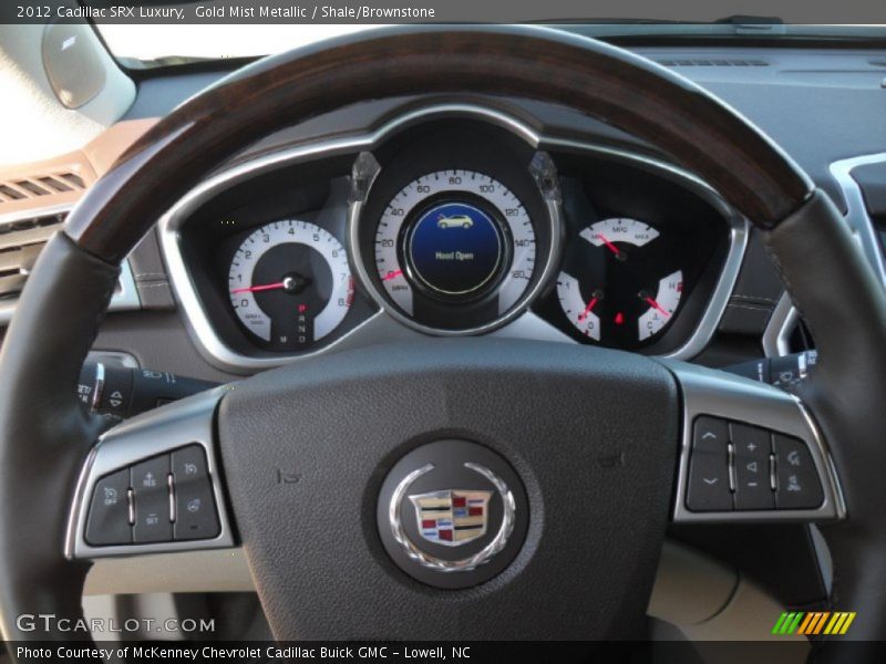 Gold Mist Metallic / Shale/Brownstone 2012 Cadillac SRX Luxury
