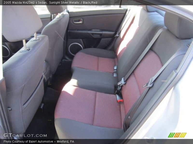  2005 MAZDA3 s Sedan Black/Red Interior