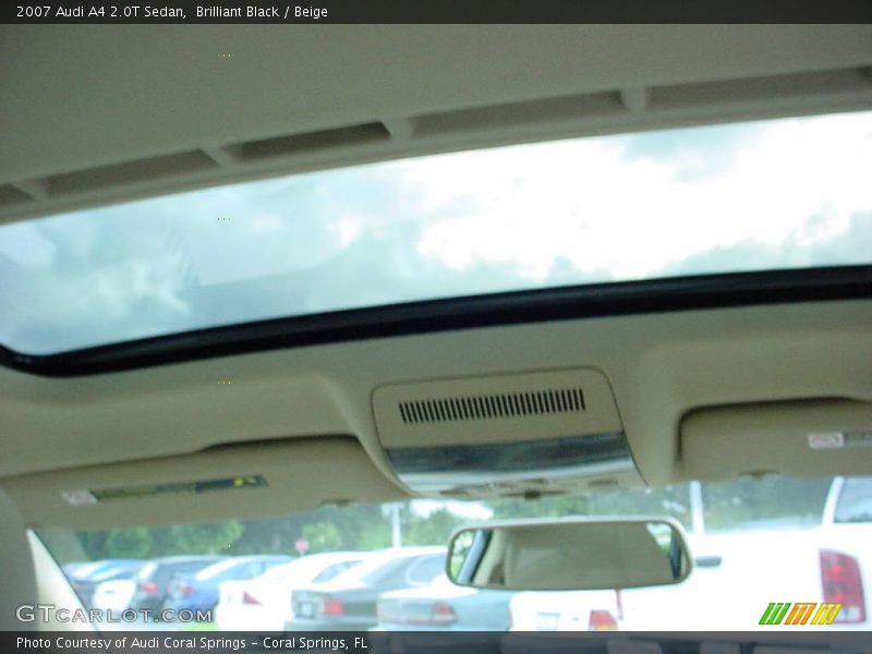 Brilliant Black / Beige 2007 Audi A4 2.0T Sedan