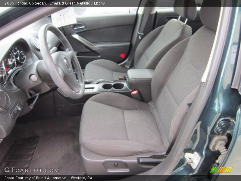 Emerald Green Metallic / Ebony 2006 Pontiac G6 Sedan