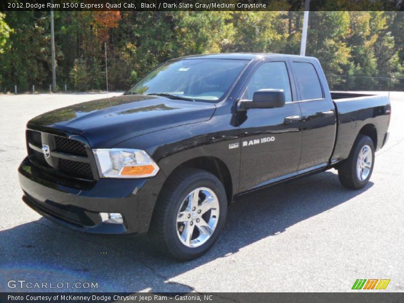 Black / Dark Slate Gray/Medium Graystone 2012 Dodge Ram 1500 Express Quad Cab