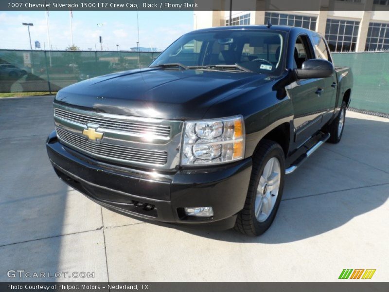 Black / Ebony Black 2007 Chevrolet Silverado 1500 LTZ Crew Cab