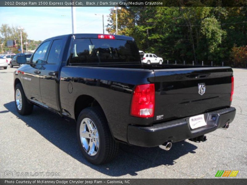 Black / Dark Slate Gray/Medium Graystone 2012 Dodge Ram 1500 Express Quad Cab