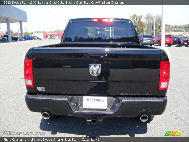 Black / Dark Slate Gray/Medium Graystone 2012 Dodge Ram 1500 Express Quad Cab