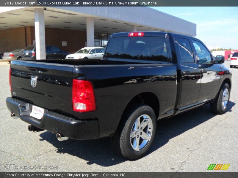 Black / Dark Slate Gray/Medium Graystone 2012 Dodge Ram 1500 Express Quad Cab
