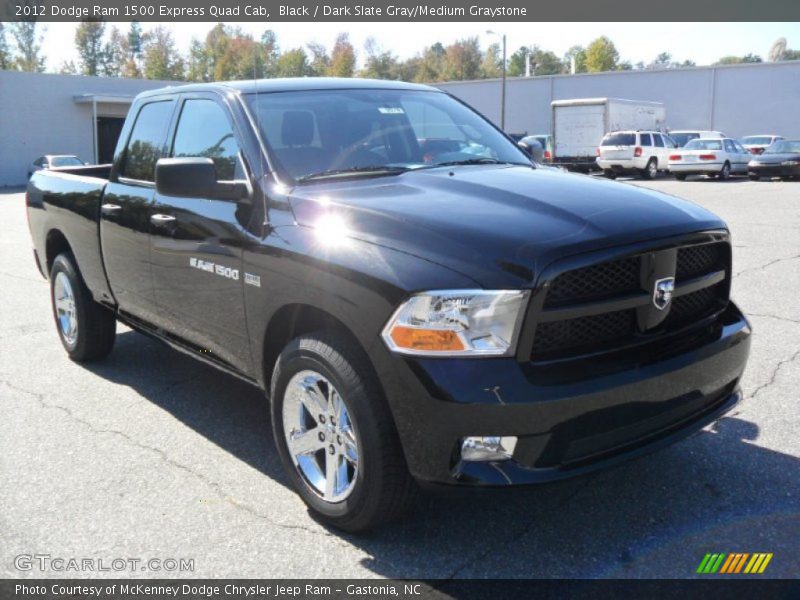 Black / Dark Slate Gray/Medium Graystone 2012 Dodge Ram 1500 Express Quad Cab