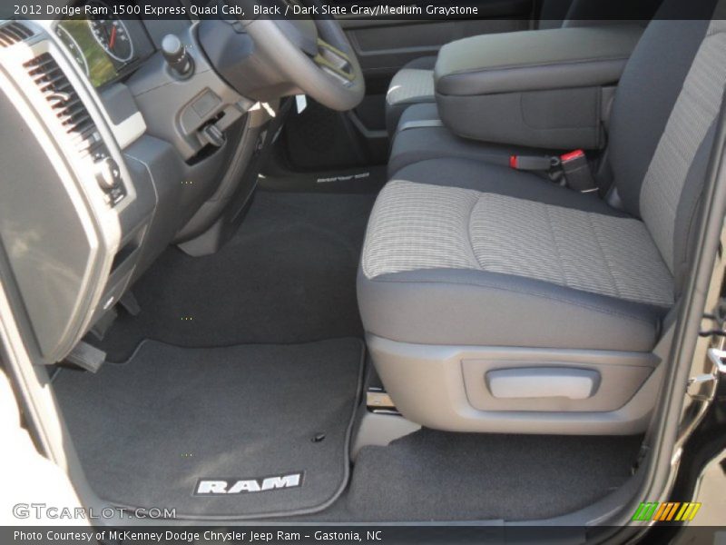 Black / Dark Slate Gray/Medium Graystone 2012 Dodge Ram 1500 Express Quad Cab