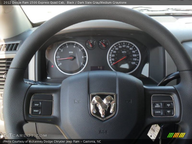 Black / Dark Slate Gray/Medium Graystone 2012 Dodge Ram 1500 Express Quad Cab