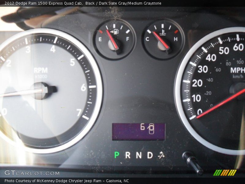 Black / Dark Slate Gray/Medium Graystone 2012 Dodge Ram 1500 Express Quad Cab