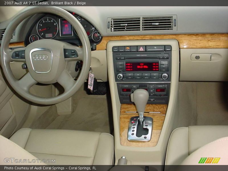 Brilliant Black / Beige 2007 Audi A4 2.0T Sedan