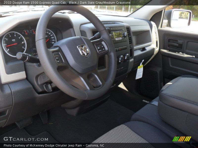 Black / Dark Slate Gray/Medium Graystone 2012 Dodge Ram 1500 Express Quad Cab