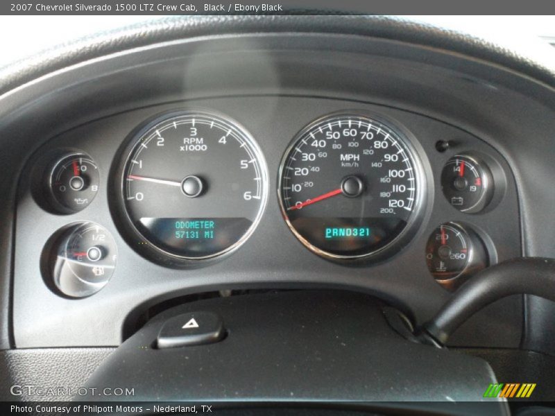 Black / Ebony Black 2007 Chevrolet Silverado 1500 LTZ Crew Cab