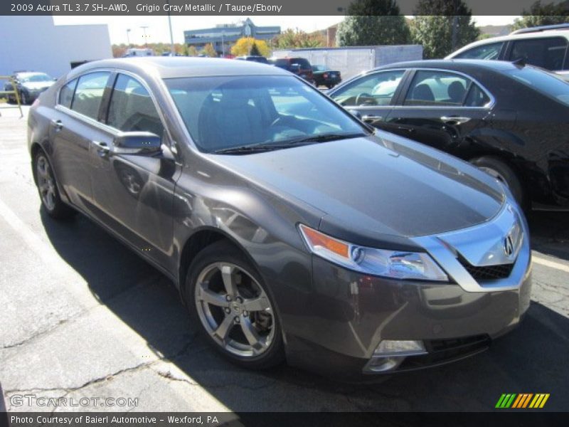 Grigio Gray Metallic / Taupe/Ebony 2009 Acura TL 3.7 SH-AWD