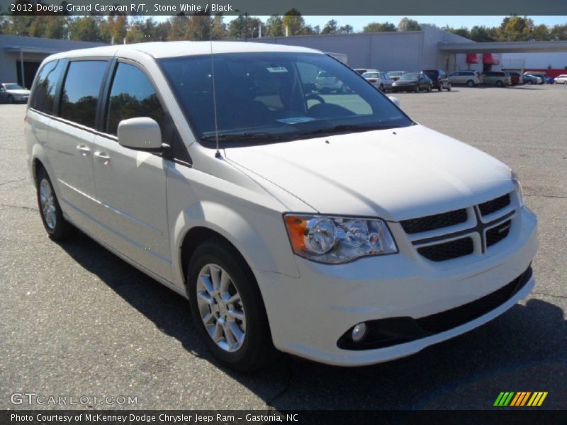 Stone White / Black 2012 Dodge Grand Caravan R/T