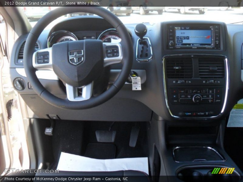 Stone White / Black 2012 Dodge Grand Caravan R/T