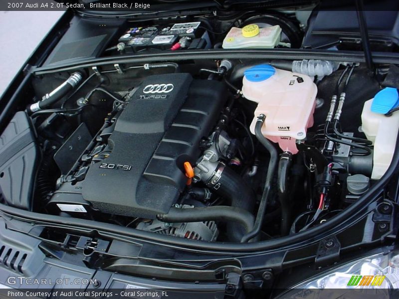 Brilliant Black / Beige 2007 Audi A4 2.0T Sedan