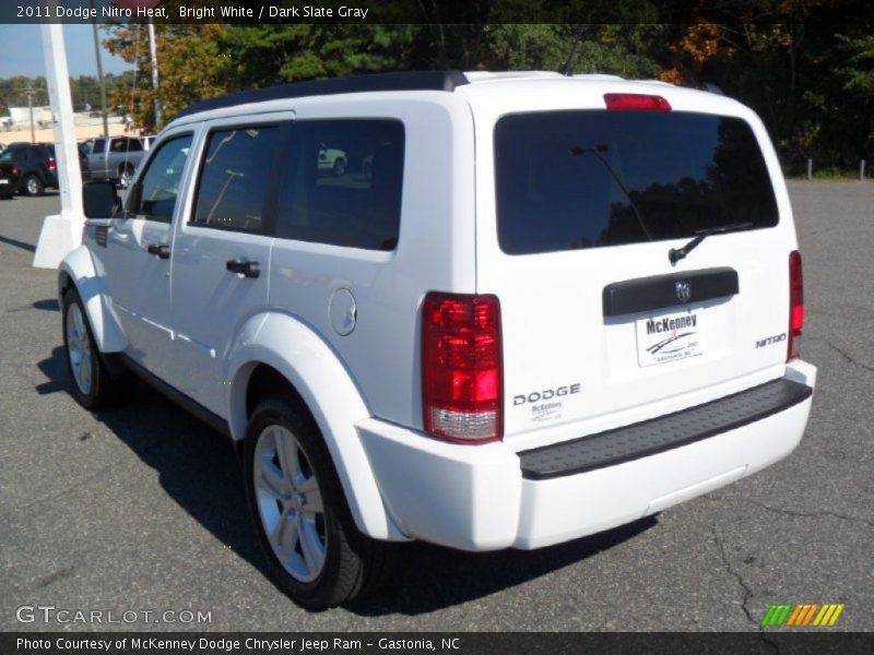 Bright White / Dark Slate Gray 2011 Dodge Nitro Heat