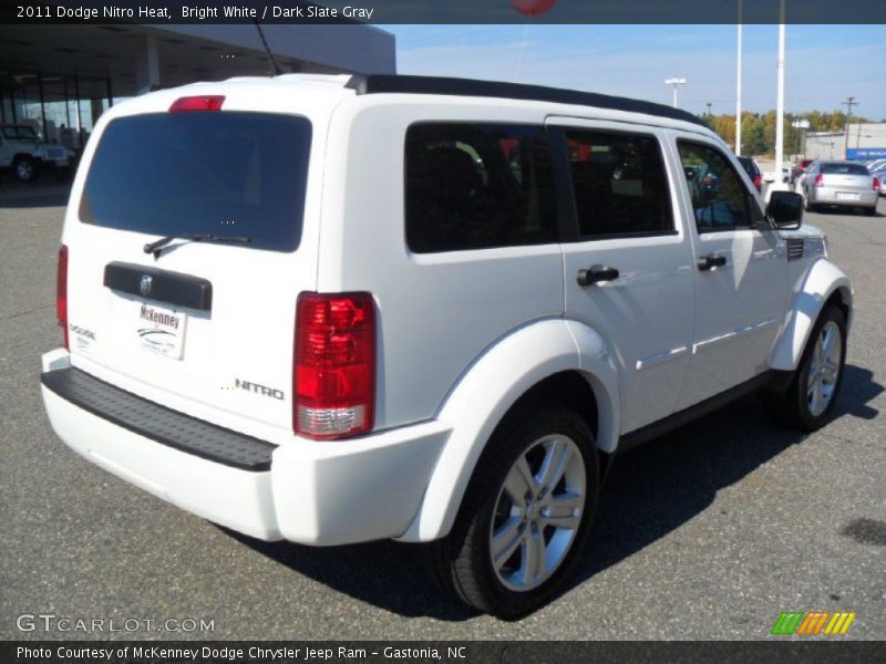 Bright White / Dark Slate Gray 2011 Dodge Nitro Heat