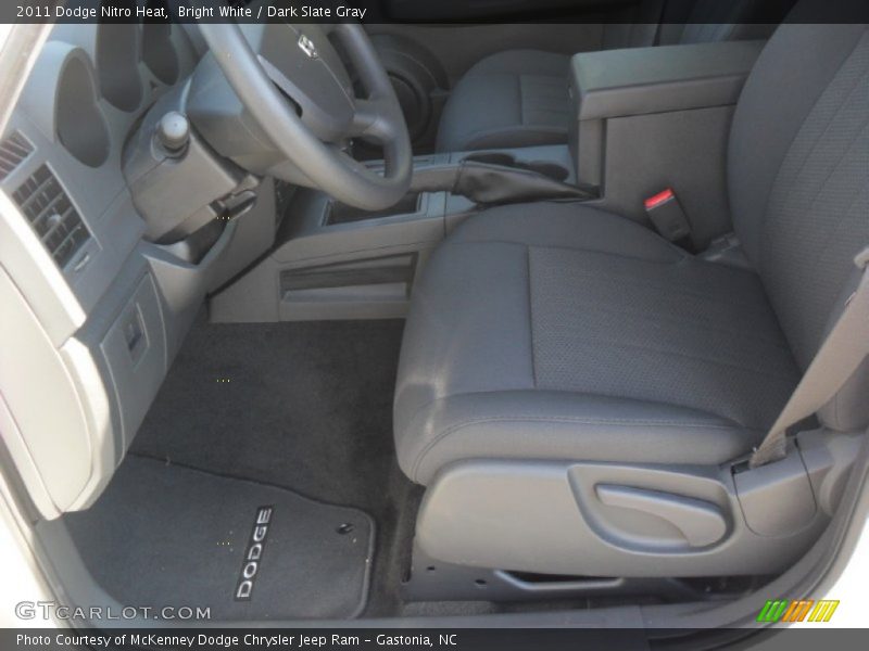 Bright White / Dark Slate Gray 2011 Dodge Nitro Heat