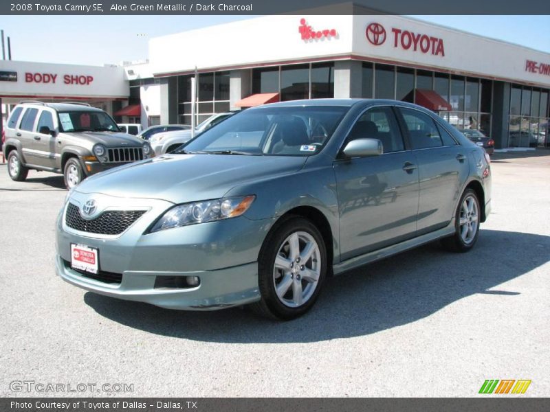 Aloe Green Metallic / Dark Charcoal 2008 Toyota Camry SE