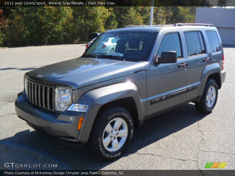 Mineral Gray Metallic / Dark Slate Gray 2012 Jeep Liberty Sport