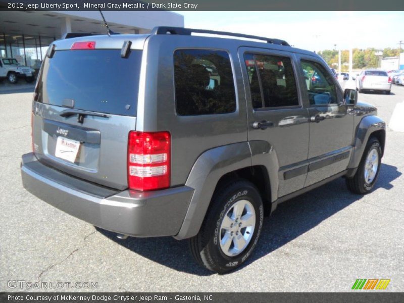 Mineral Gray Metallic / Dark Slate Gray 2012 Jeep Liberty Sport