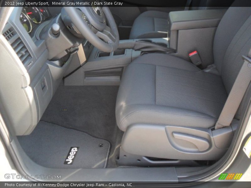 Mineral Gray Metallic / Dark Slate Gray 2012 Jeep Liberty Sport