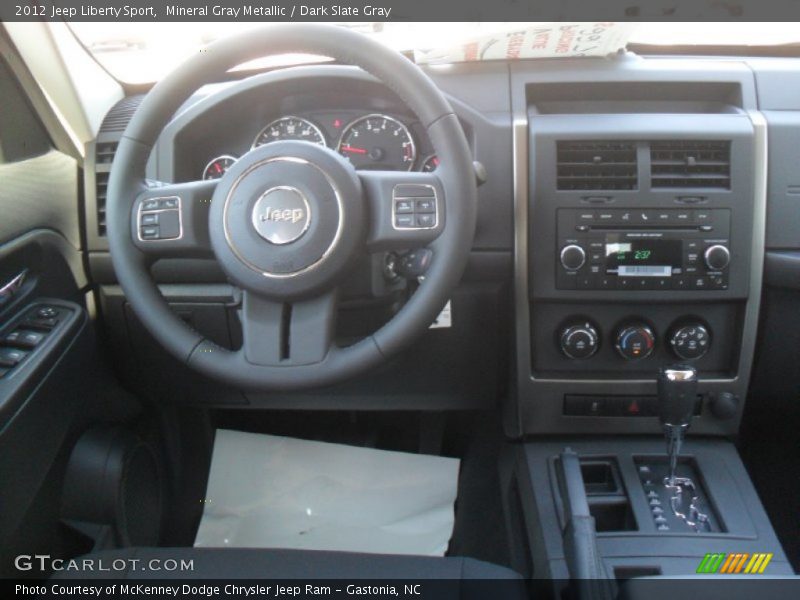 Mineral Gray Metallic / Dark Slate Gray 2012 Jeep Liberty Sport