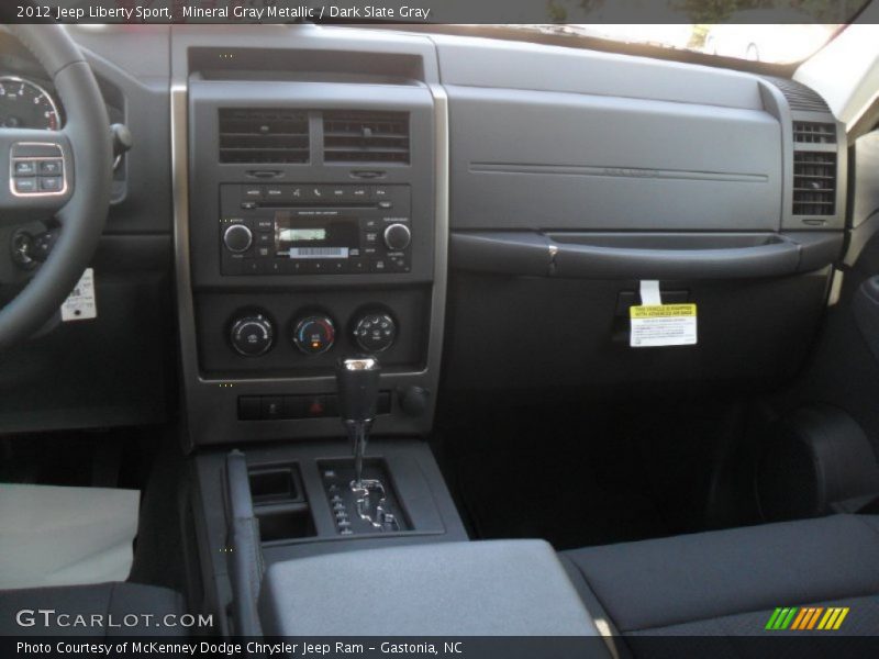 Mineral Gray Metallic / Dark Slate Gray 2012 Jeep Liberty Sport