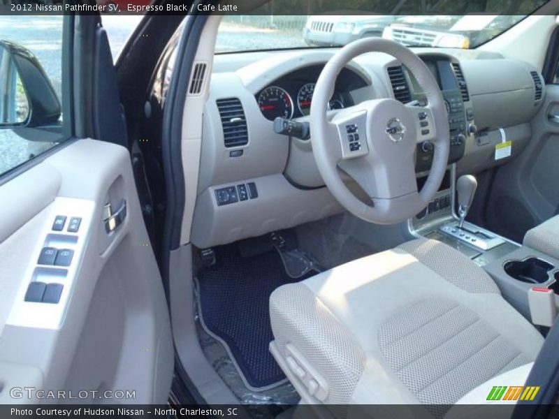  2012 Pathfinder SV Cafe Latte Interior