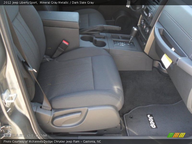 Mineral Gray Metallic / Dark Slate Gray 2012 Jeep Liberty Sport