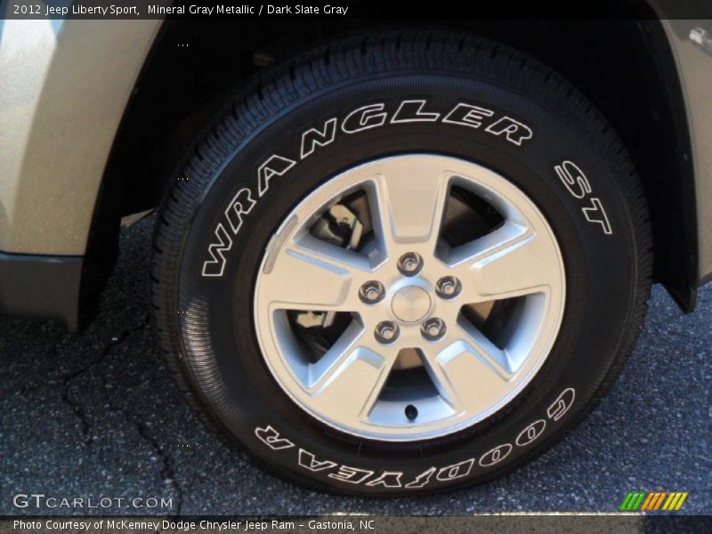 Mineral Gray Metallic / Dark Slate Gray 2012 Jeep Liberty Sport