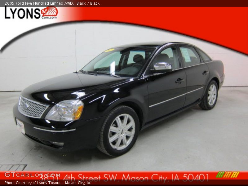 Black / Black 2005 Ford Five Hundred Limited AWD