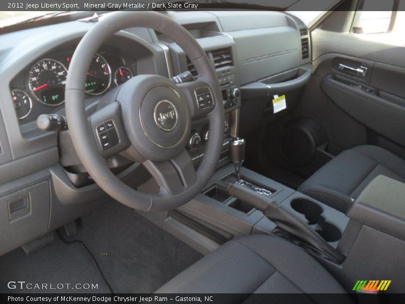 Mineral Gray Metallic / Dark Slate Gray 2012 Jeep Liberty Sport