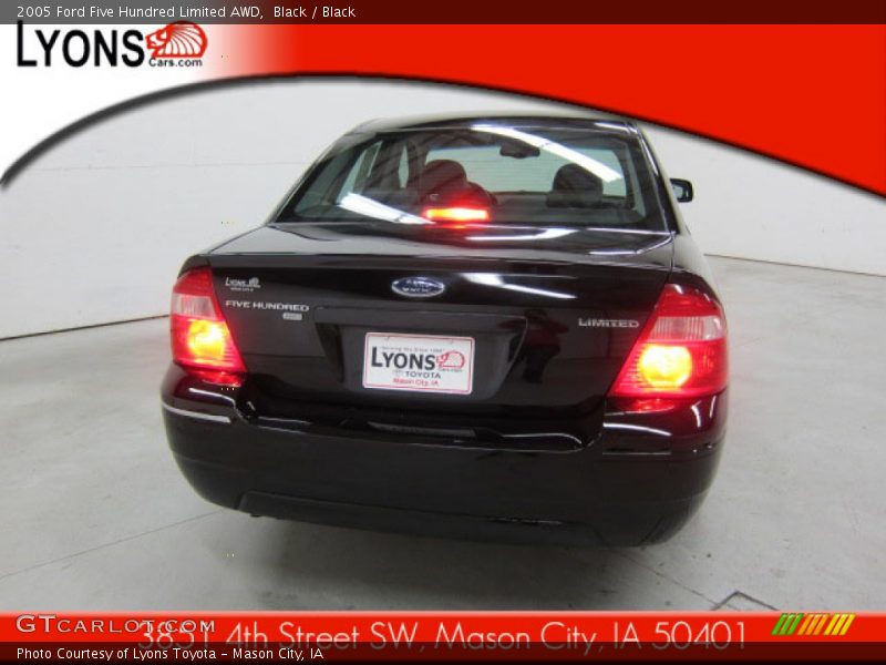 Black / Black 2005 Ford Five Hundred Limited AWD